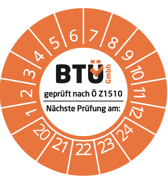 Prüfplakette BTÜ